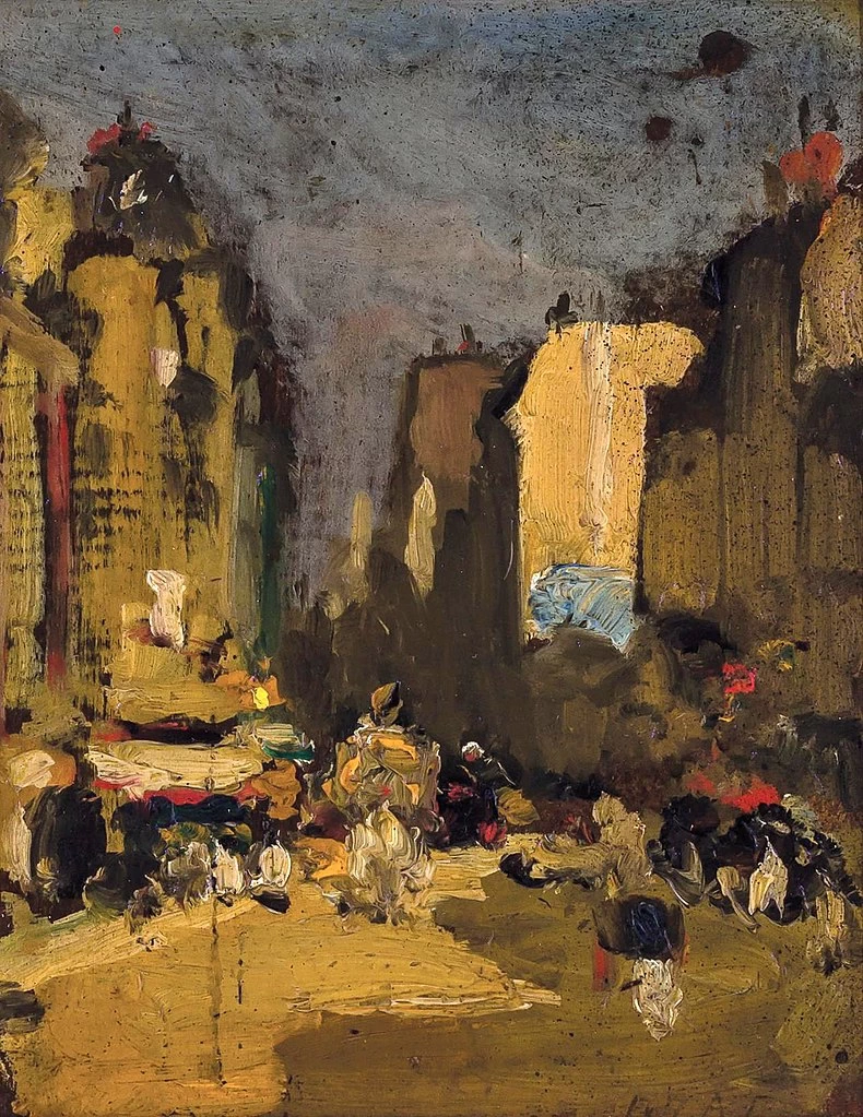 Scena di strada a Parigi